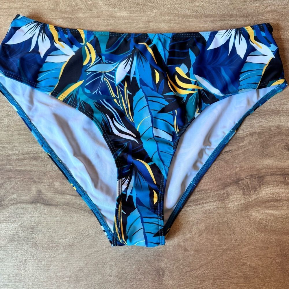 Jollkichay Floral Tropical Bikini Bottom NWOT Women’s XL Swim Suit Bottom